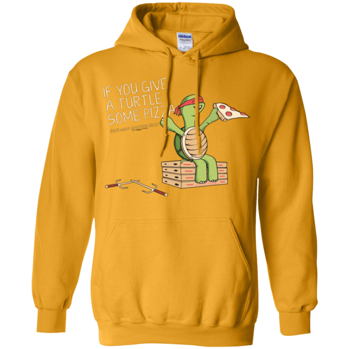 Sweatshirts Gold / Small Give a Turtle Pullover Hoodie