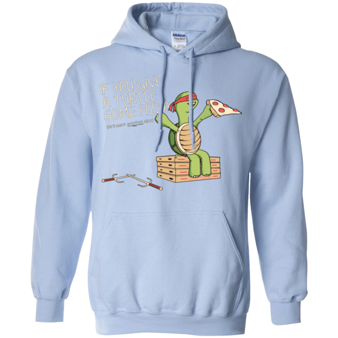 Sweatshirts Light Blue / Small Give a Turtle Pullover Hoodie