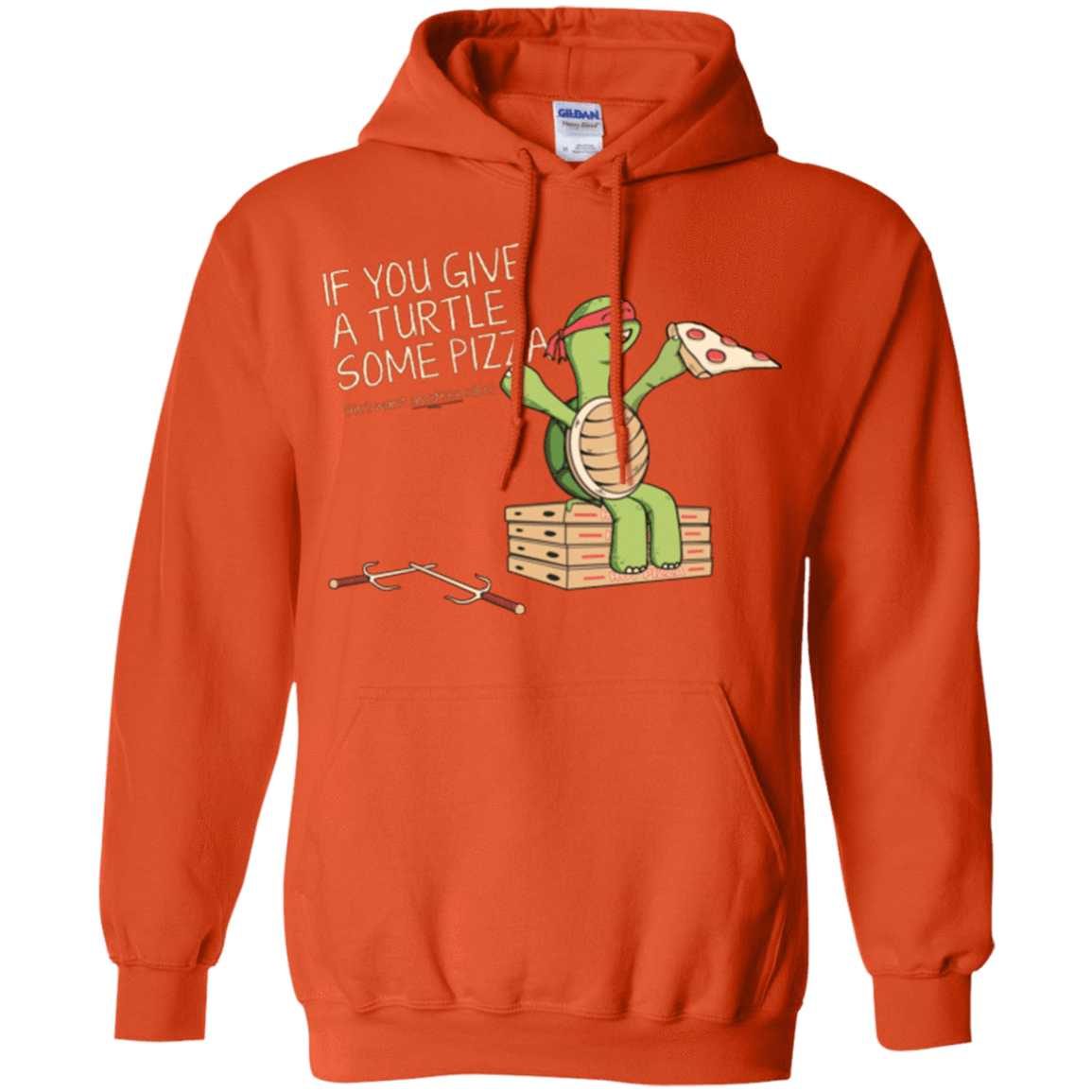 Sweatshirts Orange / Small Give a Turtle Pullover Hoodie