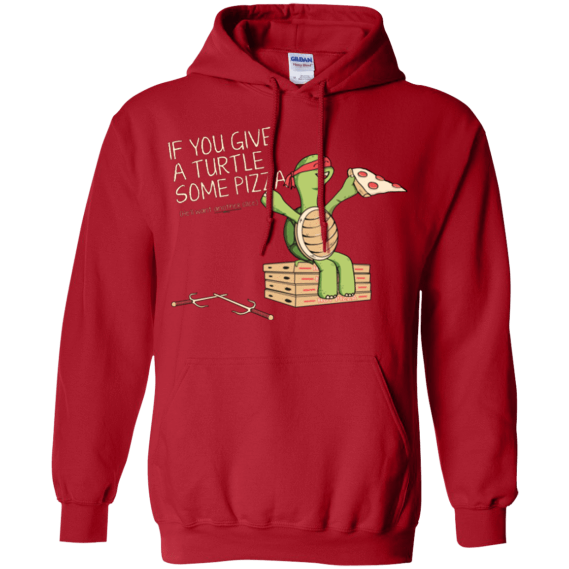 Sweatshirts Red / Small Give a Turtle Pullover Hoodie