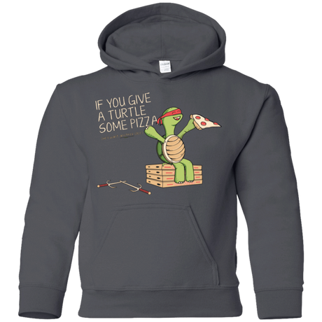 Sweatshirts Charcoal / YS Give a Turtle Youth Hoodie