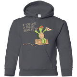 Sweatshirts Charcoal / YS Give a Turtle Youth Hoodie