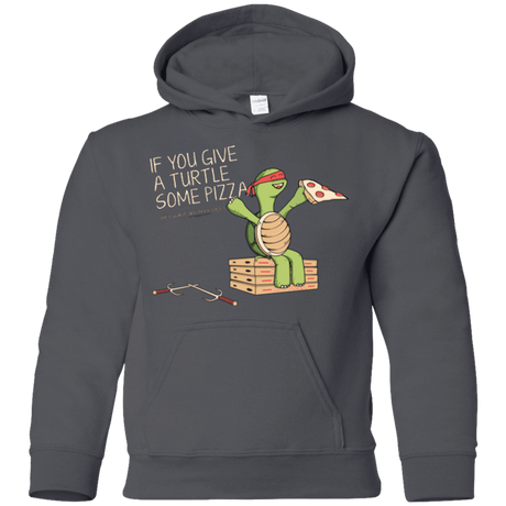 Sweatshirts Charcoal / YS Give a Turtle Youth Hoodie