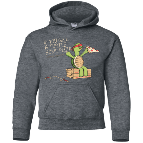 Sweatshirts Dark Heather / YS Give a Turtle Youth Hoodie