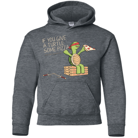 Sweatshirts Dark Heather / YS Give a Turtle Youth Hoodie