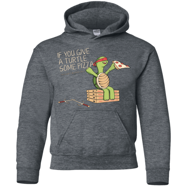 Sweatshirts Dark Heather / YS Give a Turtle Youth Hoodie