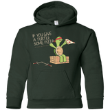 Sweatshirts Forest Green / YS Give a Turtle Youth Hoodie