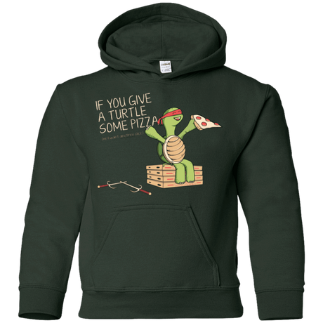 Sweatshirts Forest Green / YS Give a Turtle Youth Hoodie