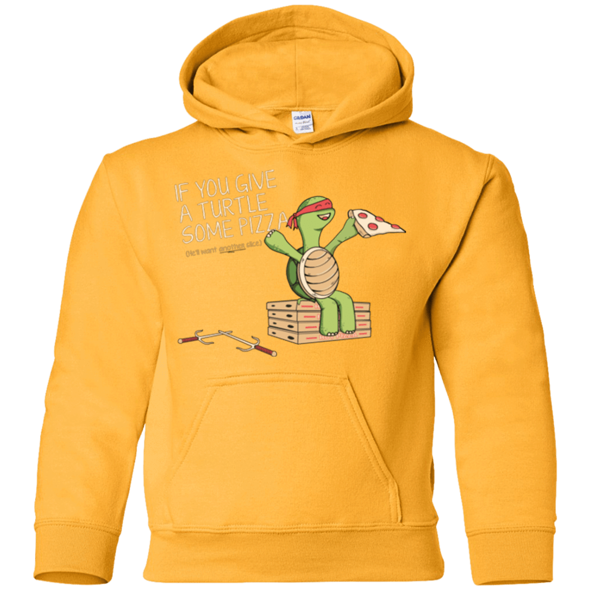 Sweatshirts Gold / YS Give a Turtle Youth Hoodie