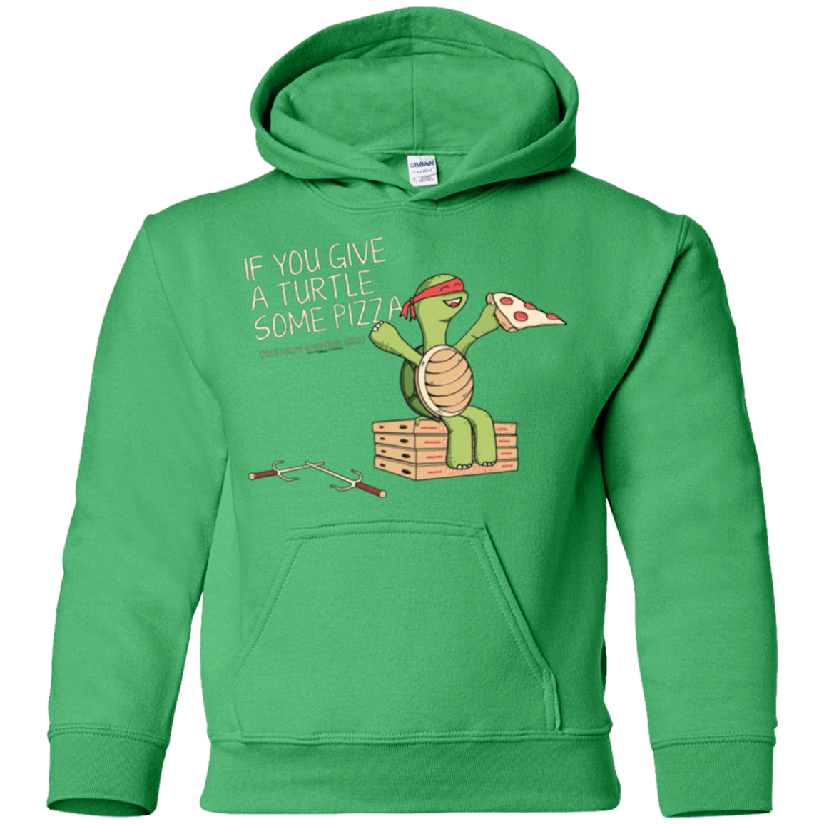 Sweatshirts Irish Green / YS Give a Turtle Youth Hoodie