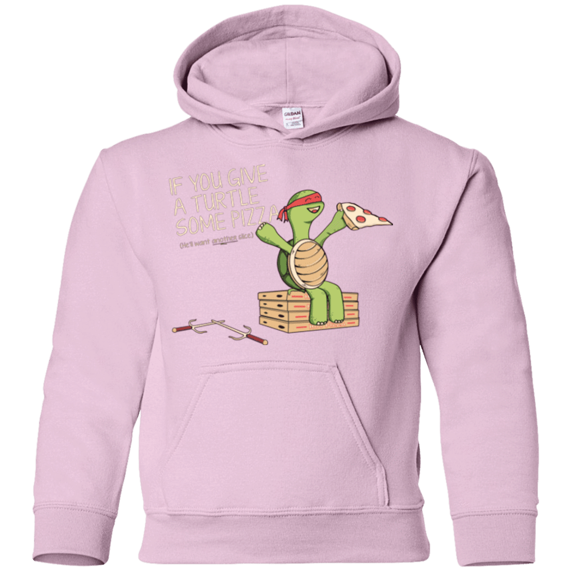 Sweatshirts Light Pink / YS Give a Turtle Youth Hoodie