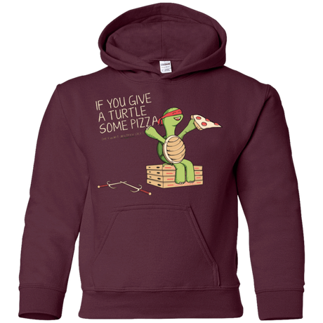 Sweatshirts Maroon / YS Give a Turtle Youth Hoodie