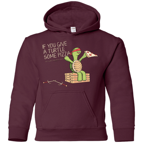 Sweatshirts Maroon / YS Give a Turtle Youth Hoodie