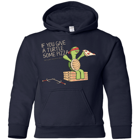 Sweatshirts Navy / YS Give a Turtle Youth Hoodie