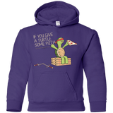 Sweatshirts Purple / YS Give a Turtle Youth Hoodie