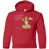 Sweatshirts Red / YS Give a Turtle Youth Hoodie