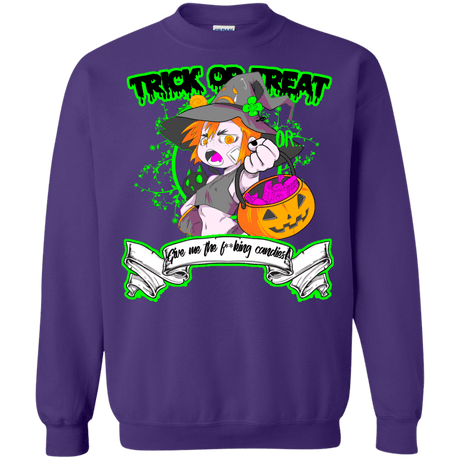 Sweatshirts Purple / Small Give me the Candies Crewneck Sweatshirt