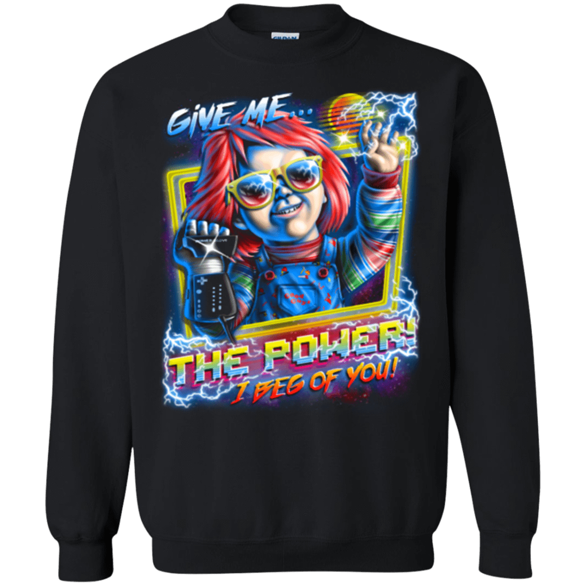 Sweatshirts Black / Small Give me the Power Crewneck Sweatshirt