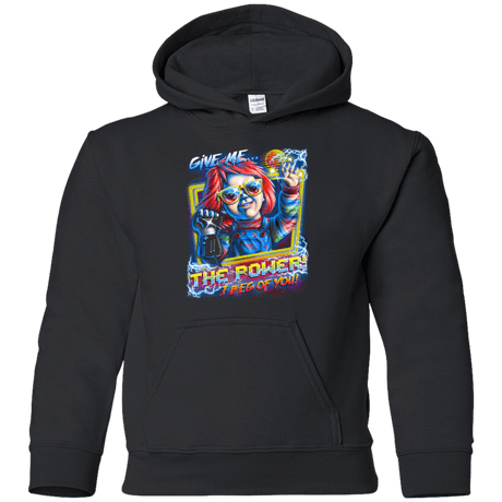 Sweatshirts Black / YS Give me the Power Youth Hoodie