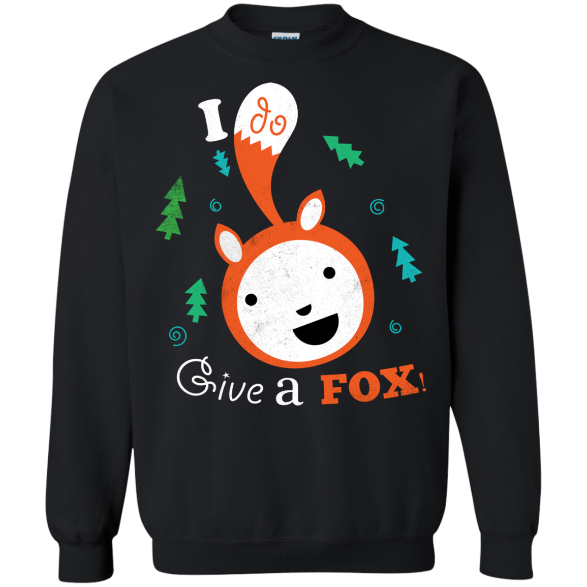 Sweatshirts Black / S Giving a Fox Crewneck Sweatshirt