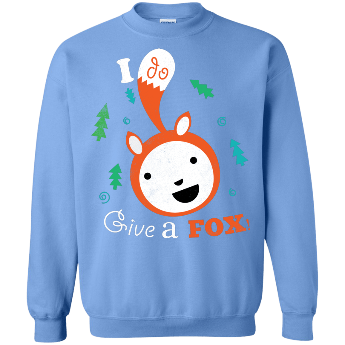 Sweatshirts Carolina Blue / S Giving a Fox Crewneck Sweatshirt