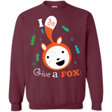 Sweatshirts Maroon / S Giving a Fox Crewneck Sweatshirt