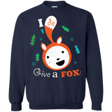 Sweatshirts Navy / S Giving a Fox Crewneck Sweatshirt