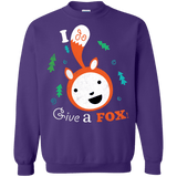 Sweatshirts Purple / S Giving a Fox Crewneck Sweatshirt