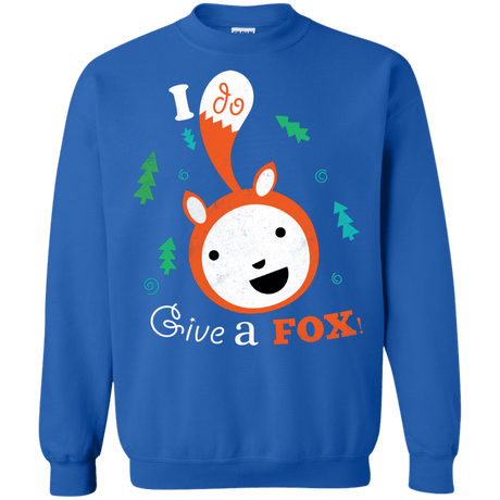 Sweatshirts Royal / S Giving a Fox Crewneck Sweatshirt