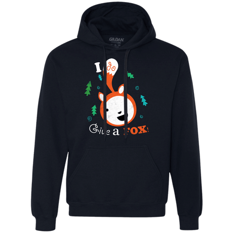 Sweatshirts Navy / S Giving a Fox Premium Fleece Hoodie