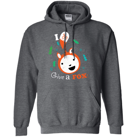 Sweatshirts Dark Heather / S Giving a Fox Pullover Hoodie