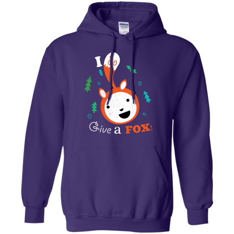 Sweatshirts Purple / S Giving a Fox Pullover Hoodie