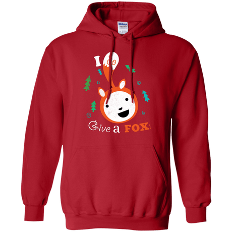 Sweatshirts Red / S Giving a Fox Pullover Hoodie