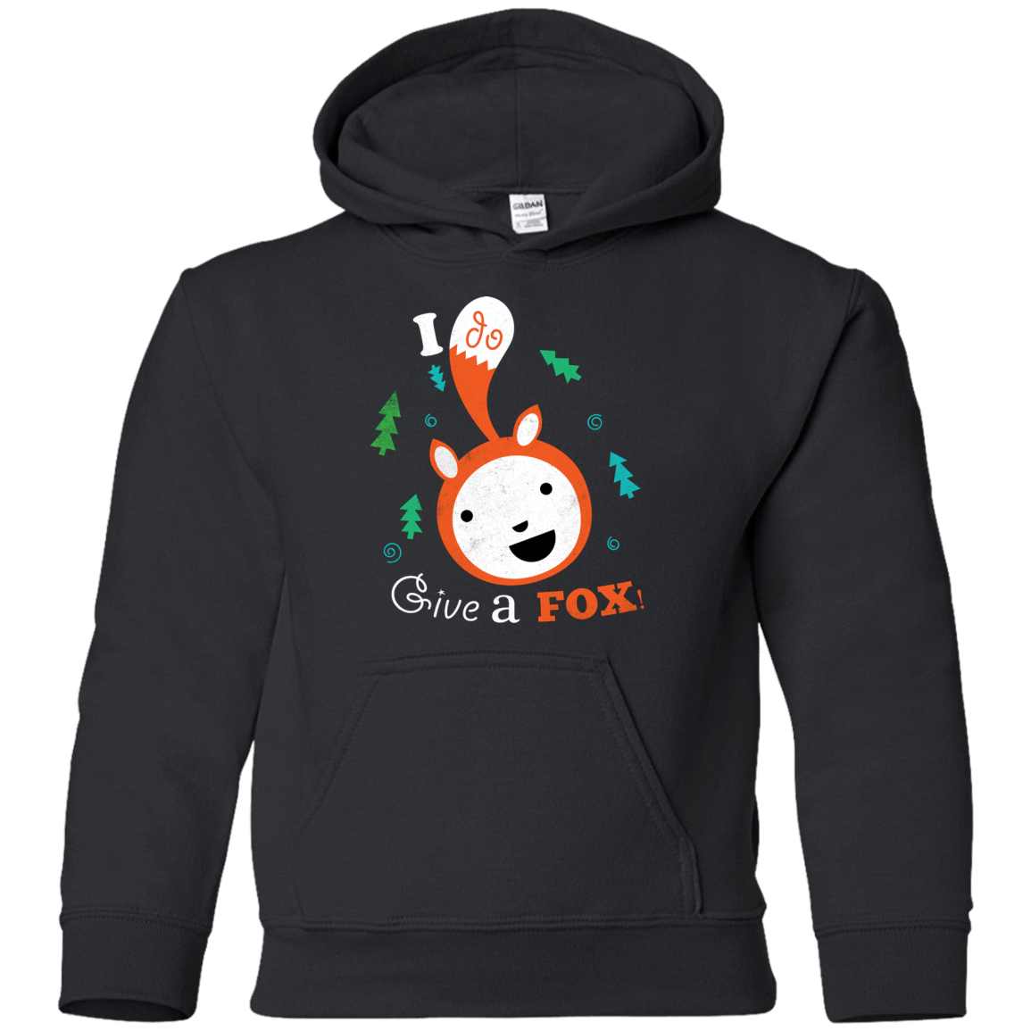 Sweatshirts Black / YS Giving a Fox Youth Hoodie