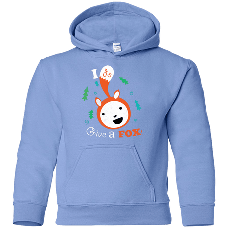 Sweatshirts Carolina Blue / YS Giving a Fox Youth Hoodie