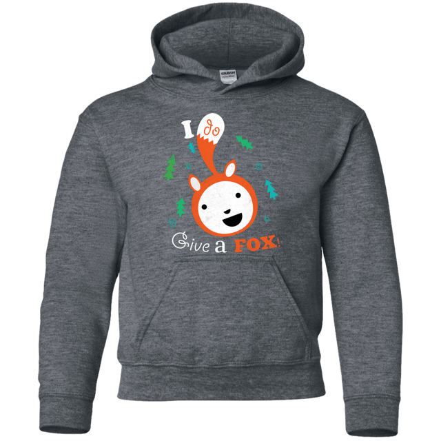Sweatshirts Dark Heather / YS Giving a Fox Youth Hoodie
