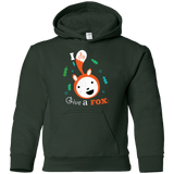 Sweatshirts Forest Green / YS Giving a Fox Youth Hoodie