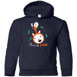 Sweatshirts Navy / YS Giving a Fox Youth Hoodie