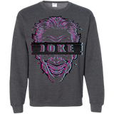 Sweatshirts Dark Heather / S Glitch Joke Crewneck Sweatshirt