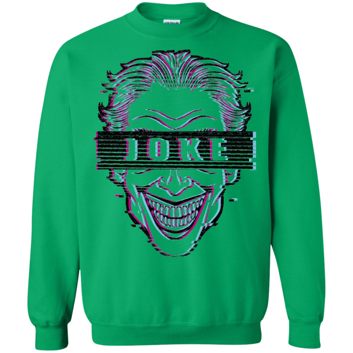 Sweatshirts Irish Green / S Glitch Joke Crewneck Sweatshirt