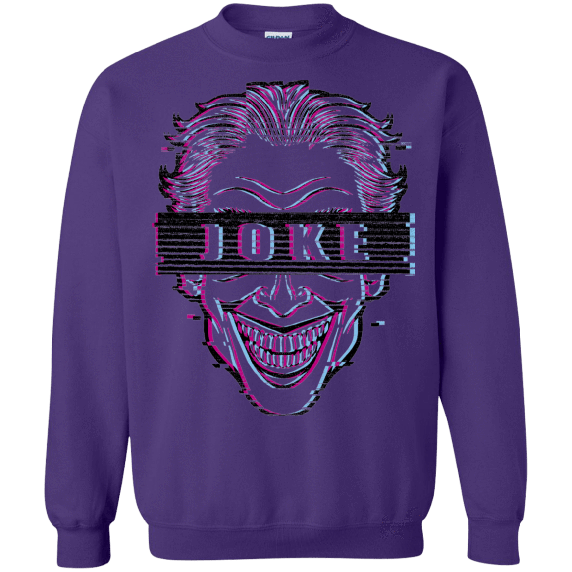 Sweatshirts Purple / S Glitch Joke Crewneck Sweatshirt