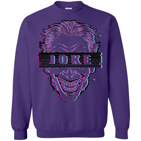 Sweatshirts Purple / S Glitch Joke Crewneck Sweatshirt