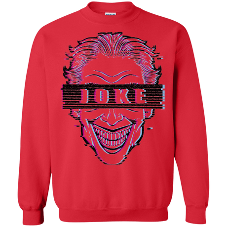 Sweatshirts Red / S Glitch Joke Crewneck Sweatshirt