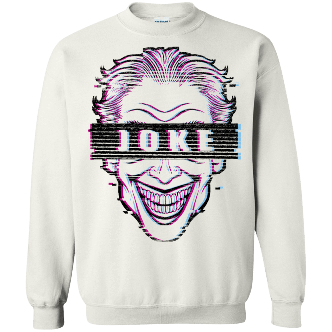 Sweatshirts White / S Glitch Joke Crewneck Sweatshirt