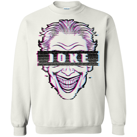 Sweatshirts White / S Glitch Joke Crewneck Sweatshirt