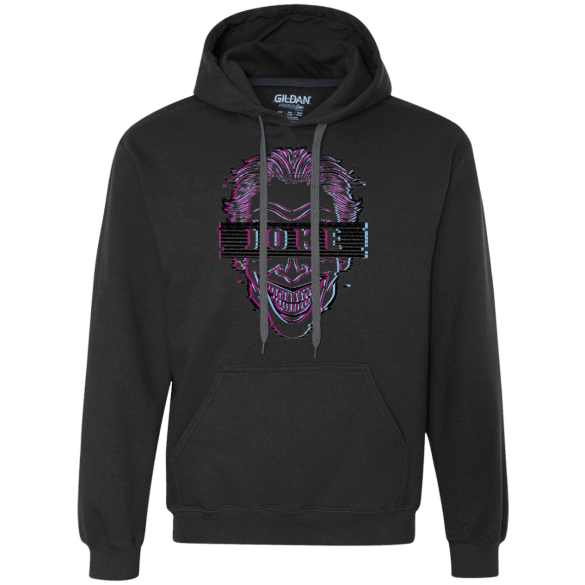 Sweatshirts Black / S Glitch Joke Premium Fleece Hoodie