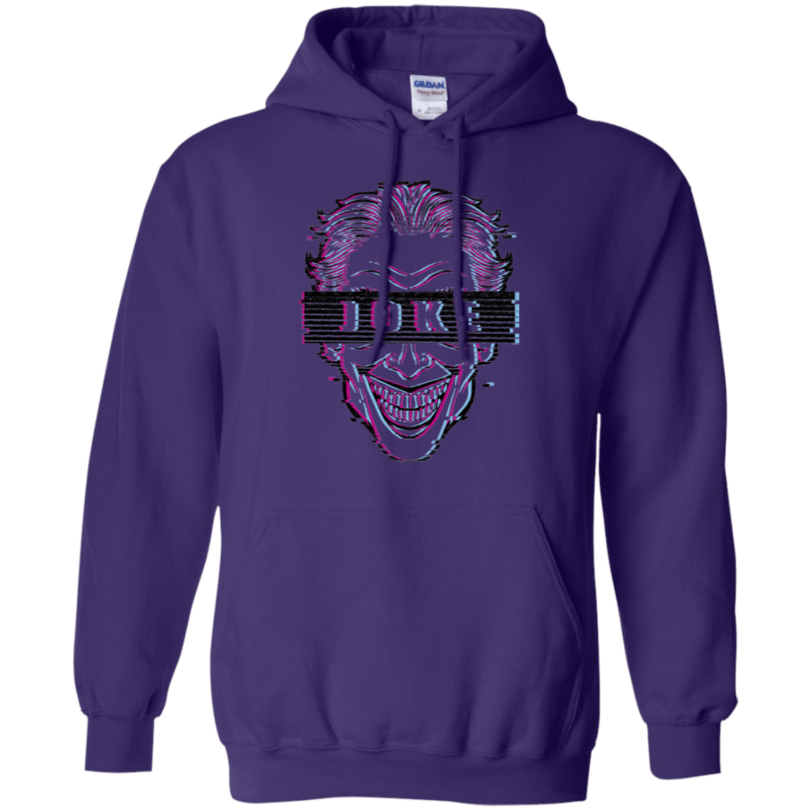 Sweatshirts Purple / S Glitch Joke Pullover Hoodie