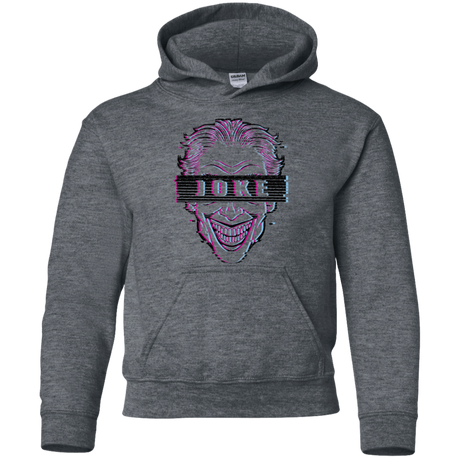 Sweatshirts Dark Heather / YS Glitch Joke Youth Hoodie