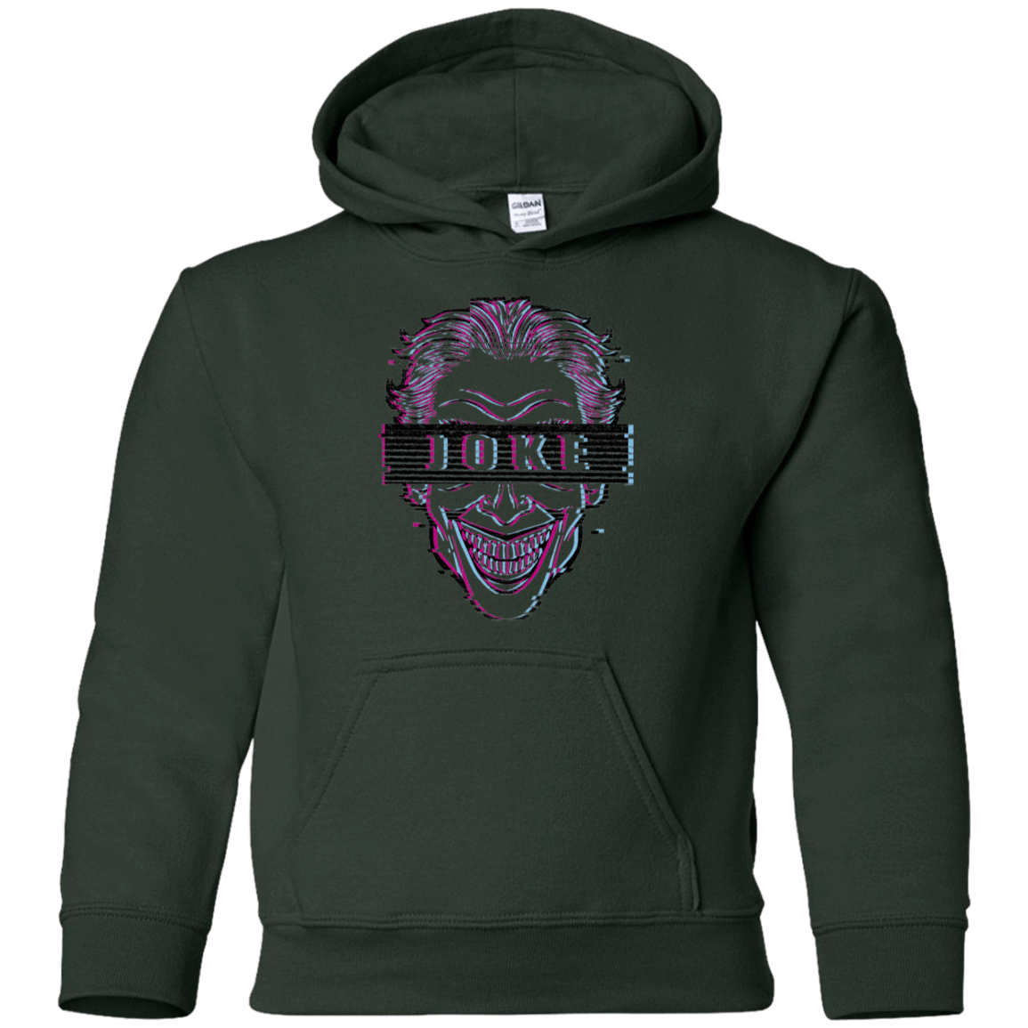 Sweatshirts Forest Green / YS Glitch Joke Youth Hoodie