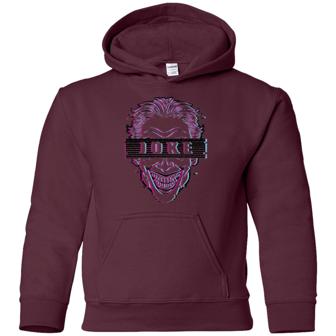 Sweatshirts Maroon / YS Glitch Joke Youth Hoodie